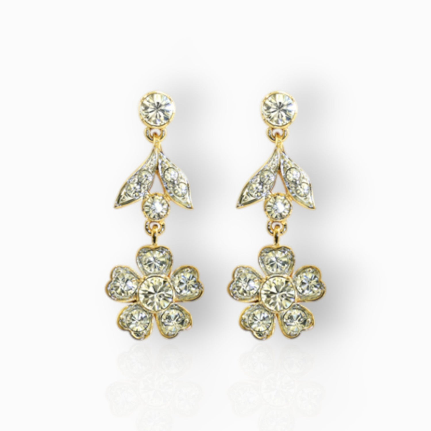 Queen Mary's Stomacher - Drop Earrings on a white background.