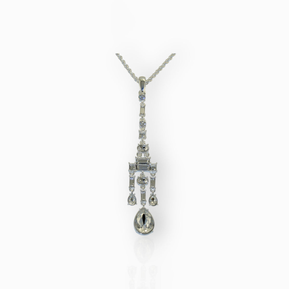 Crystal Chandelier - Pendant on a white background.