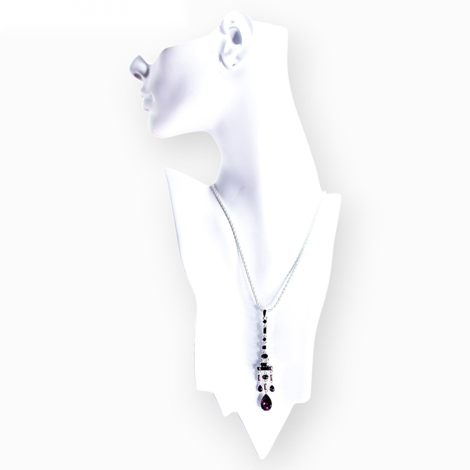 Amethyst Chandelier - Pendant on a white background (photo 2)