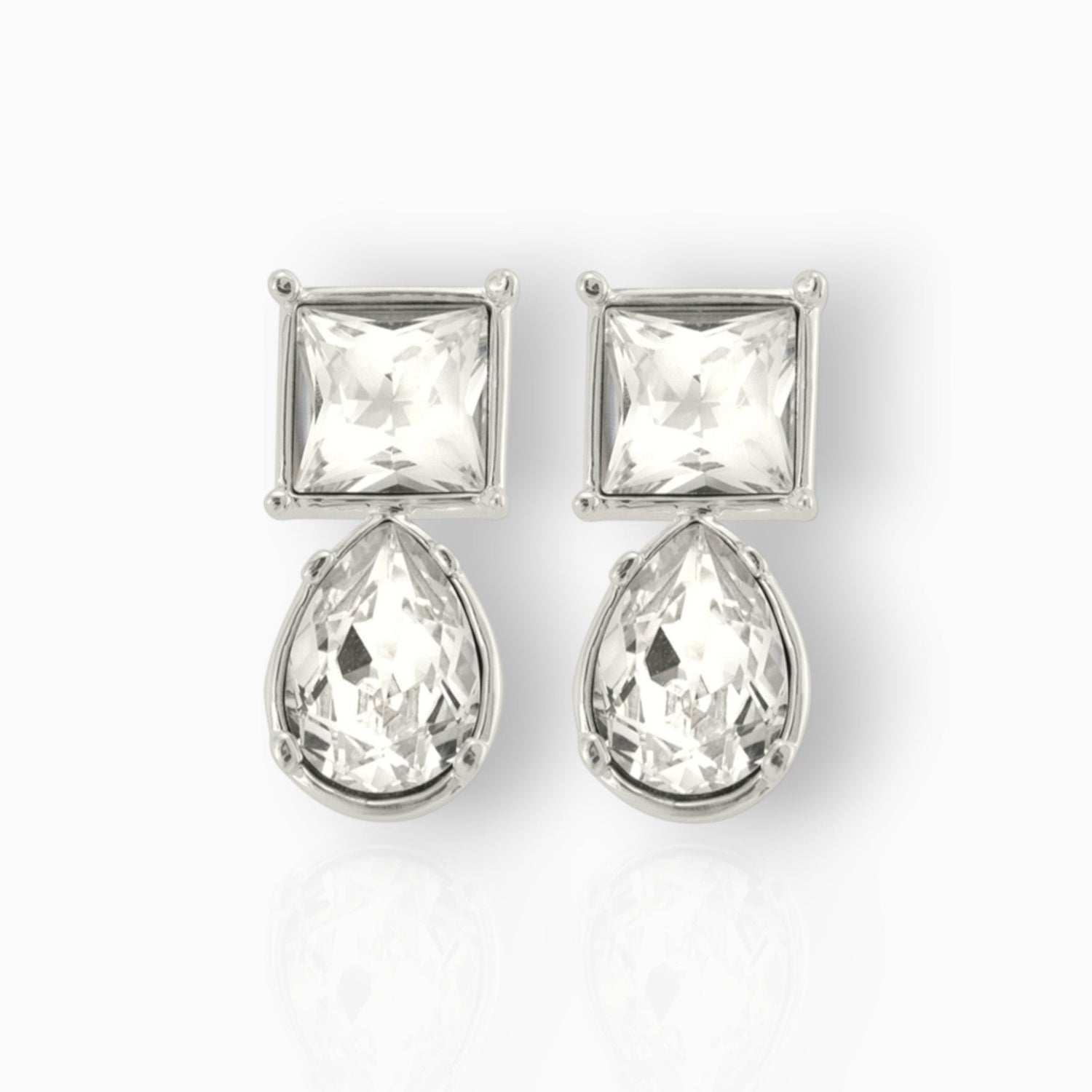 The Cullinan Diamond III & IV - Earrings on a white background.