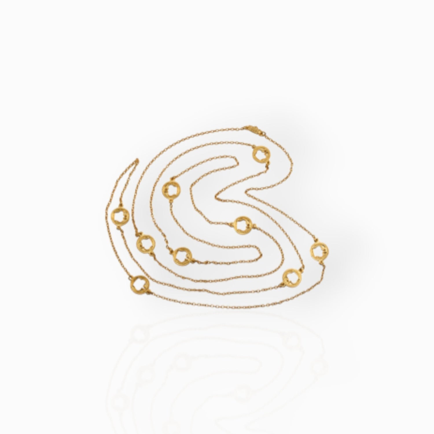 Crown Silhouette - Necklace on a white background.