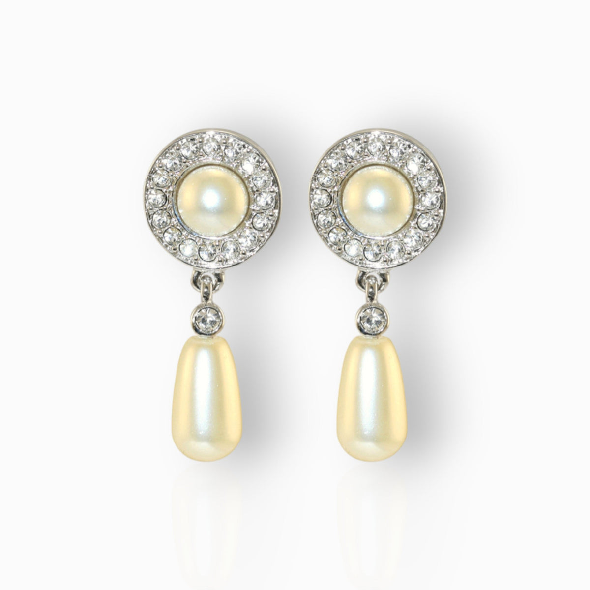 Queen Elizabeth II's Jubilee - Clip On Earrings on a white background.