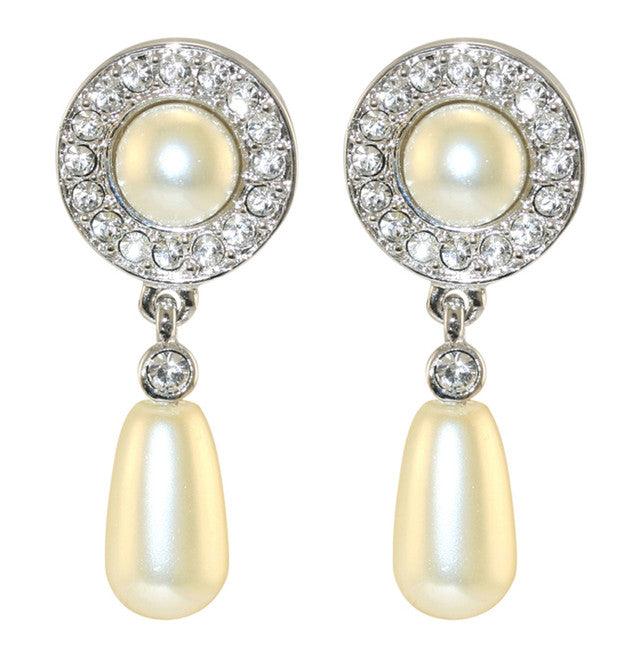 Queen Elizabeth II's Jubilee Pearl Clip On Earrings