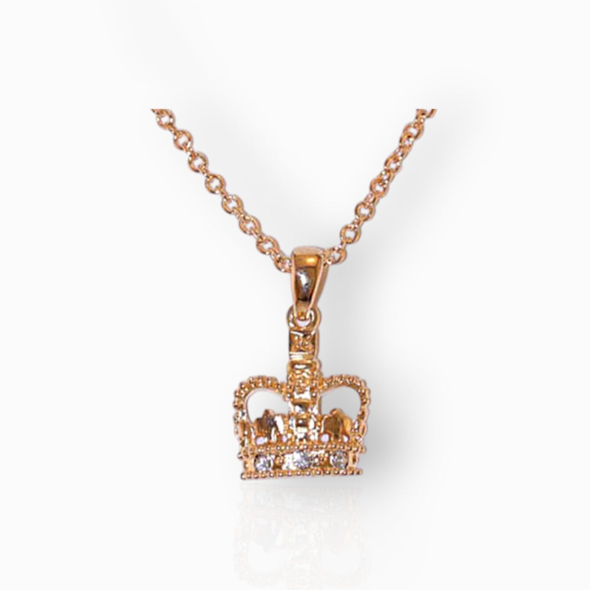 Small Royal Crown - Pendant on a white background.