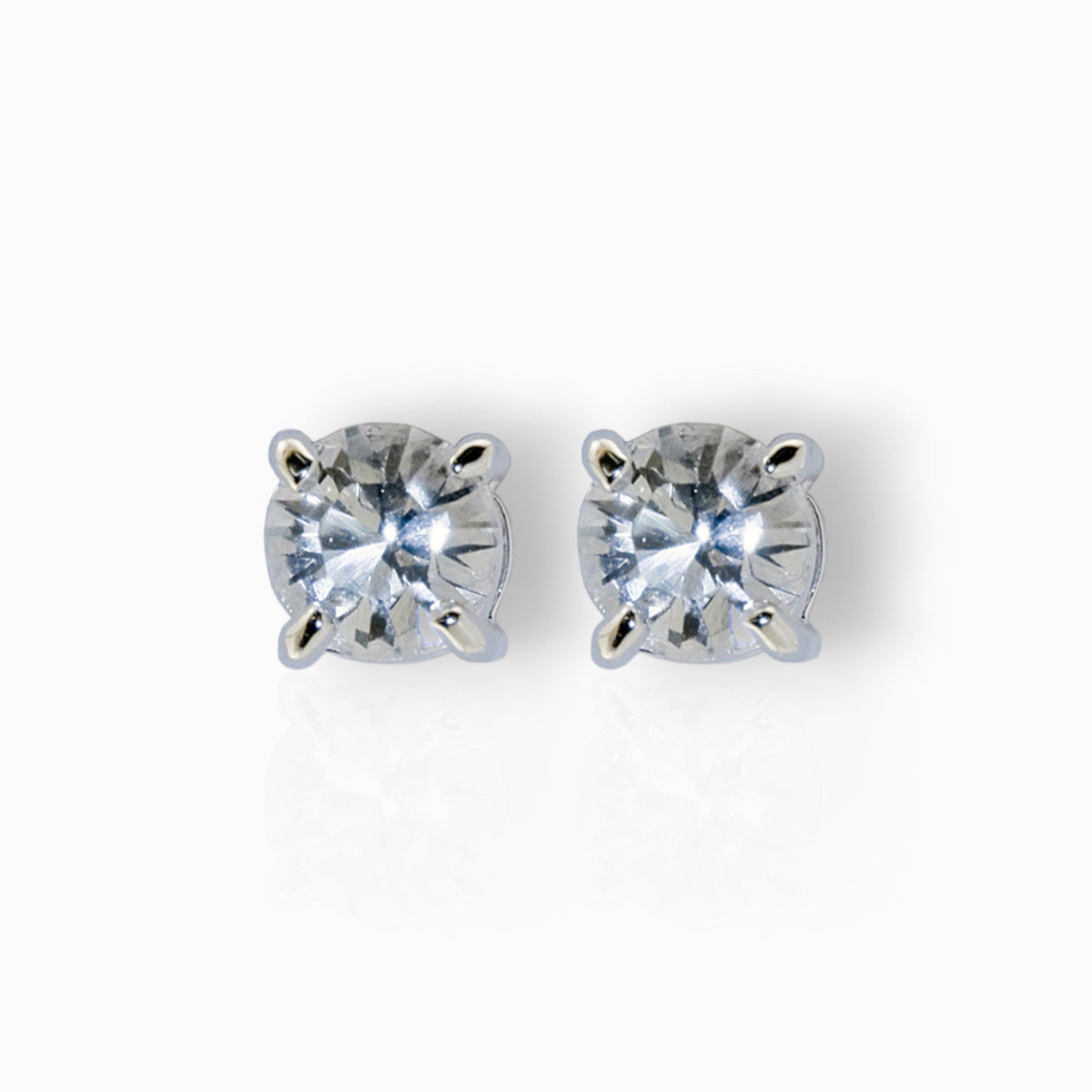 Queen's Diamond Crystal - Stud Earrings on a white background.