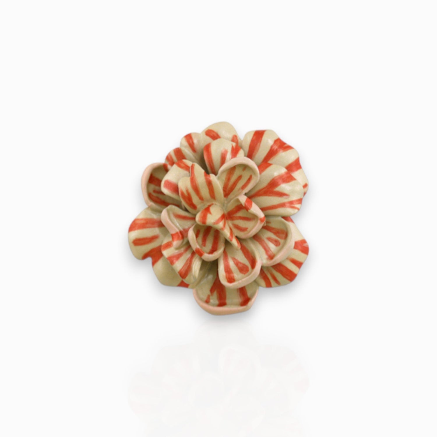 Carnation Large - Brooch on a white background.
