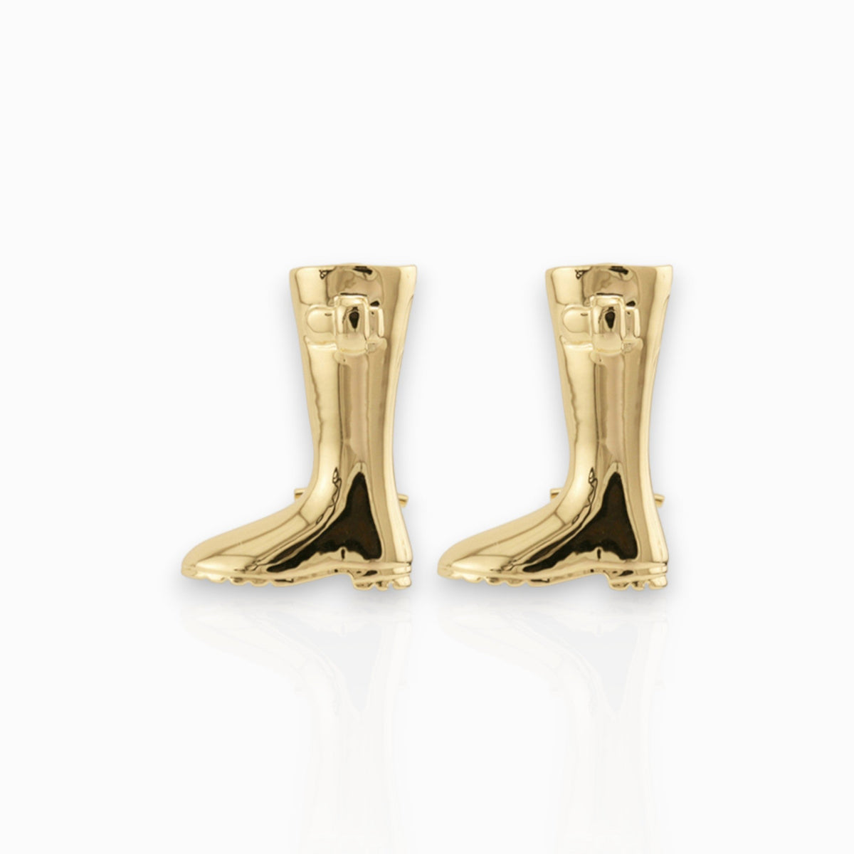 Wellington Boot - Earrings on a white background.