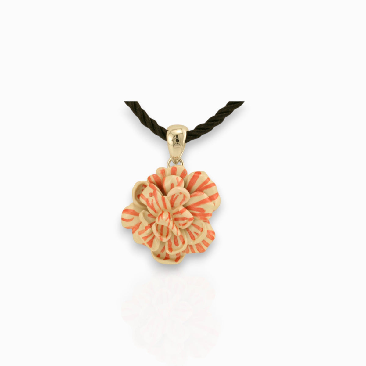 Carnation Small - Pendant on a white background.