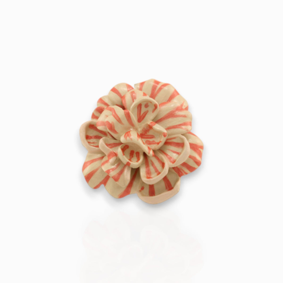 Carnation Small - Brooch on a white background.