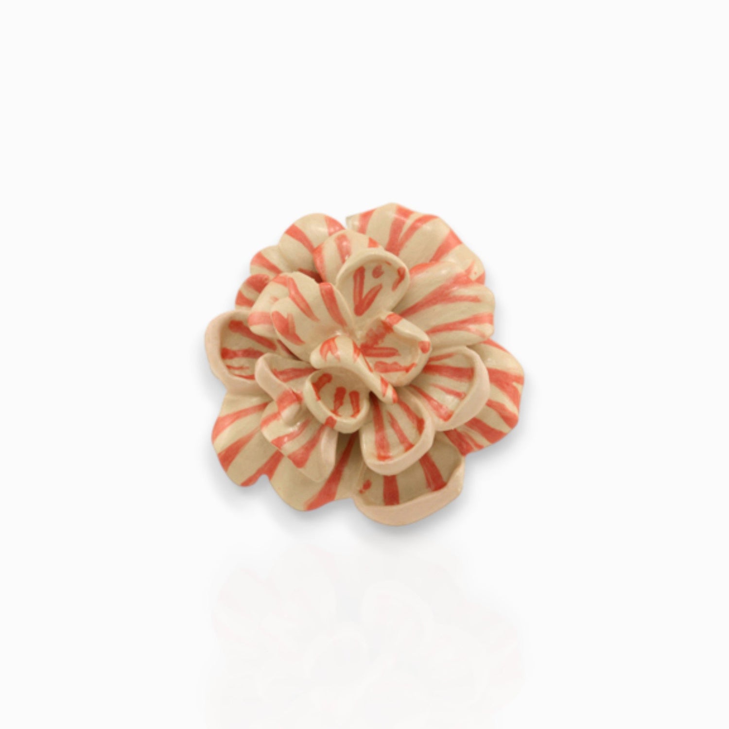Carnation Small - Brooch on a white background.