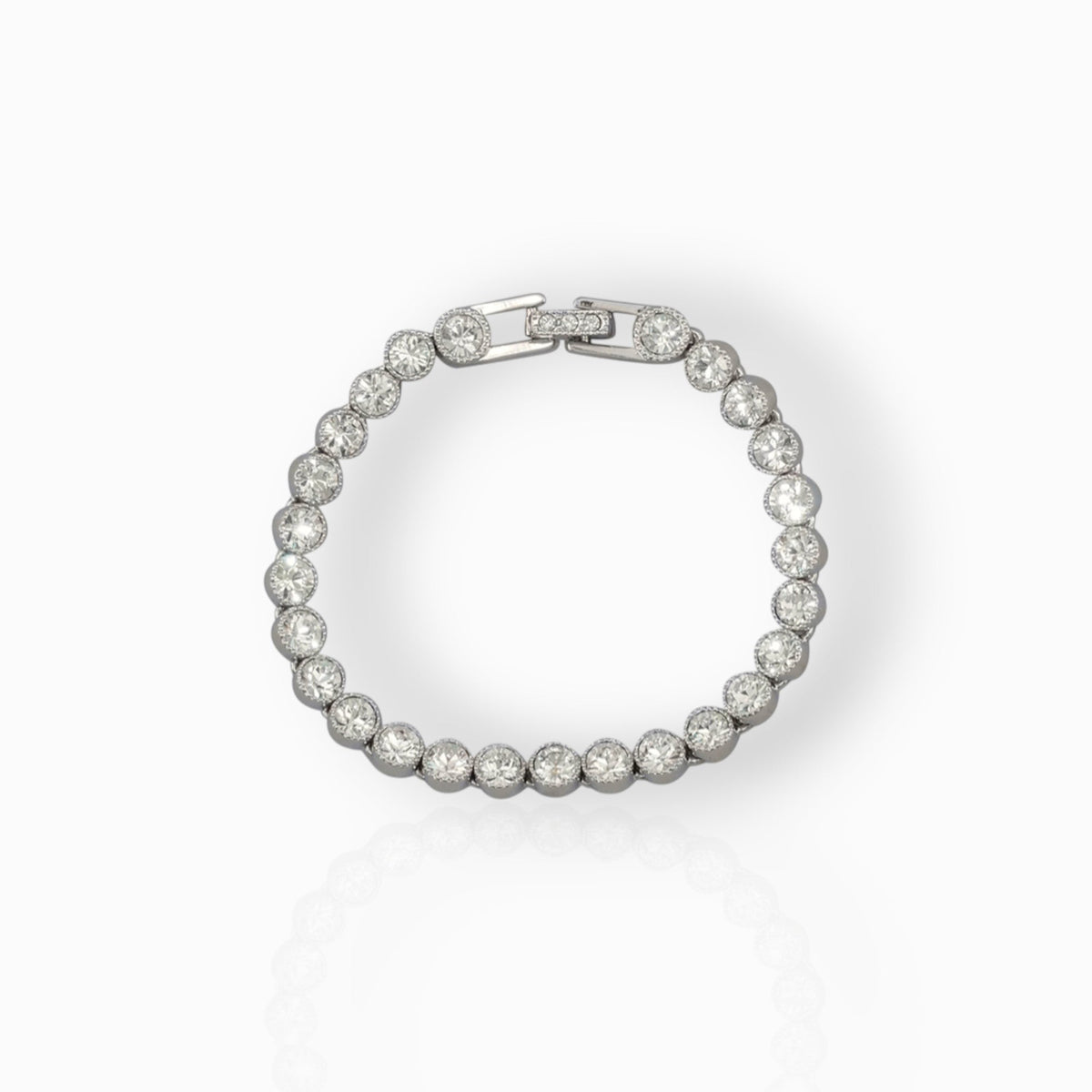 Crystal Tennis - Bracelet on a white background.