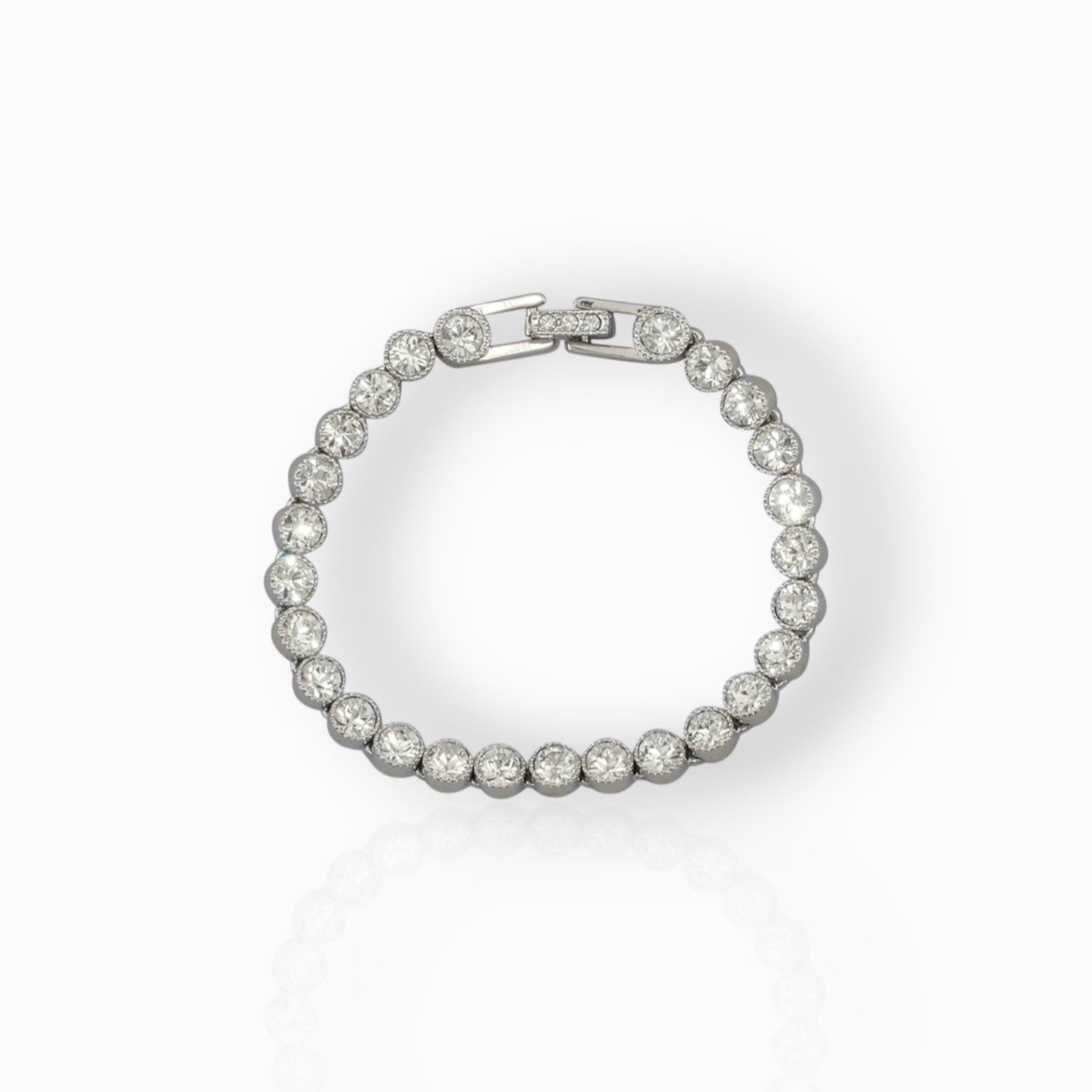 Crystal Tennis - Bracelet on a white background.