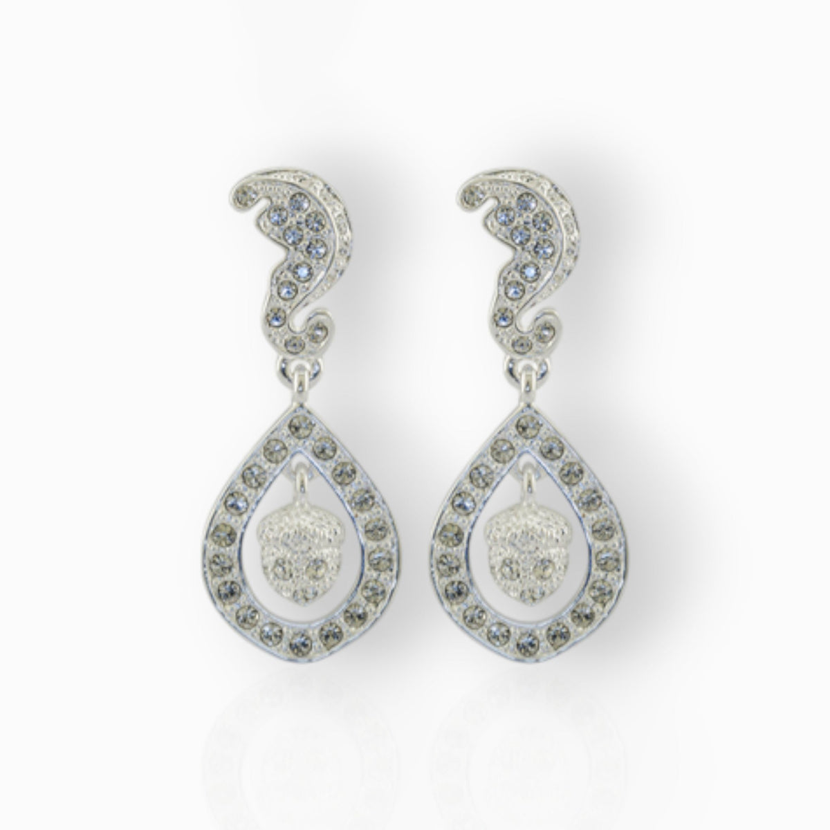Princess Kate Acorn - Earrings on a white background.