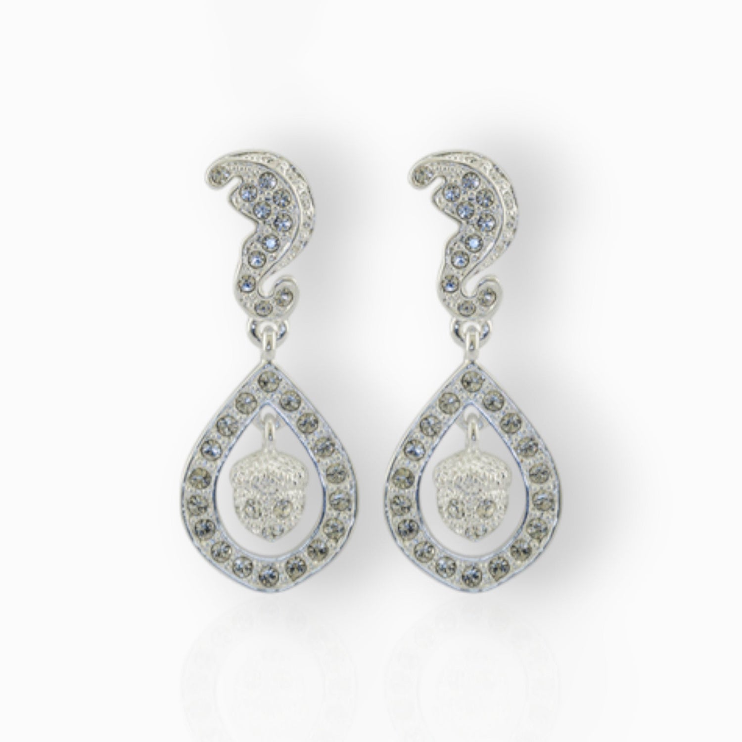 Princess Kate Acorn - Earrings on a white background.