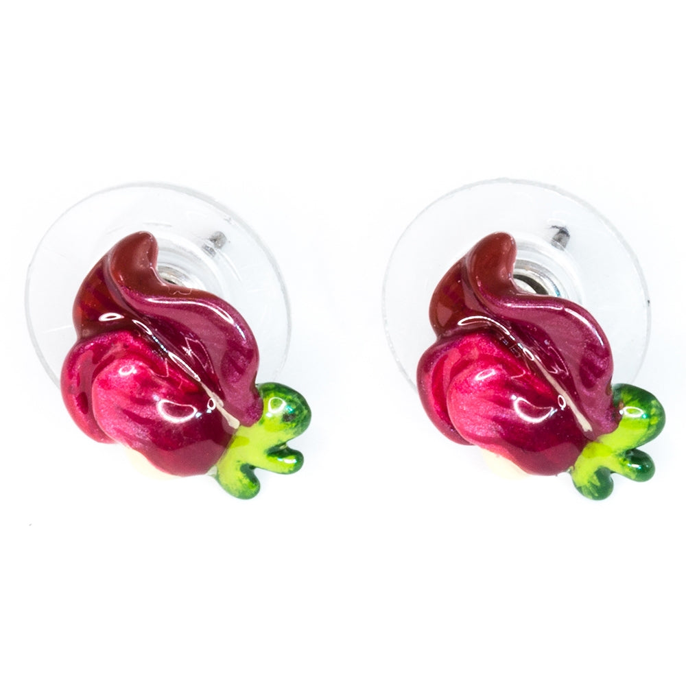 April Sweet Peas Small Post Earrings
