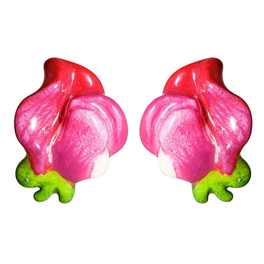 April Sweet Peas Small Post Earrings
