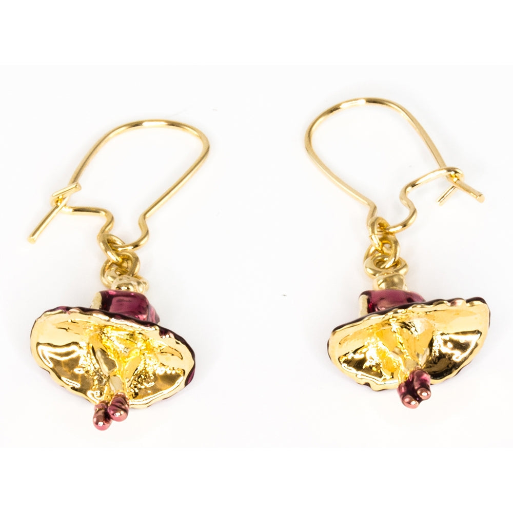 Ballerina Charm Earring - Gold Toned