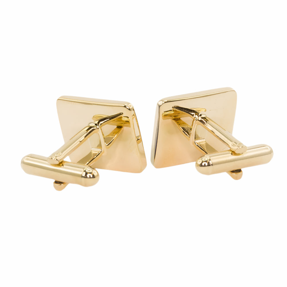 Blue Enamelled Fleur Cufflinks - TimeLine Gifts