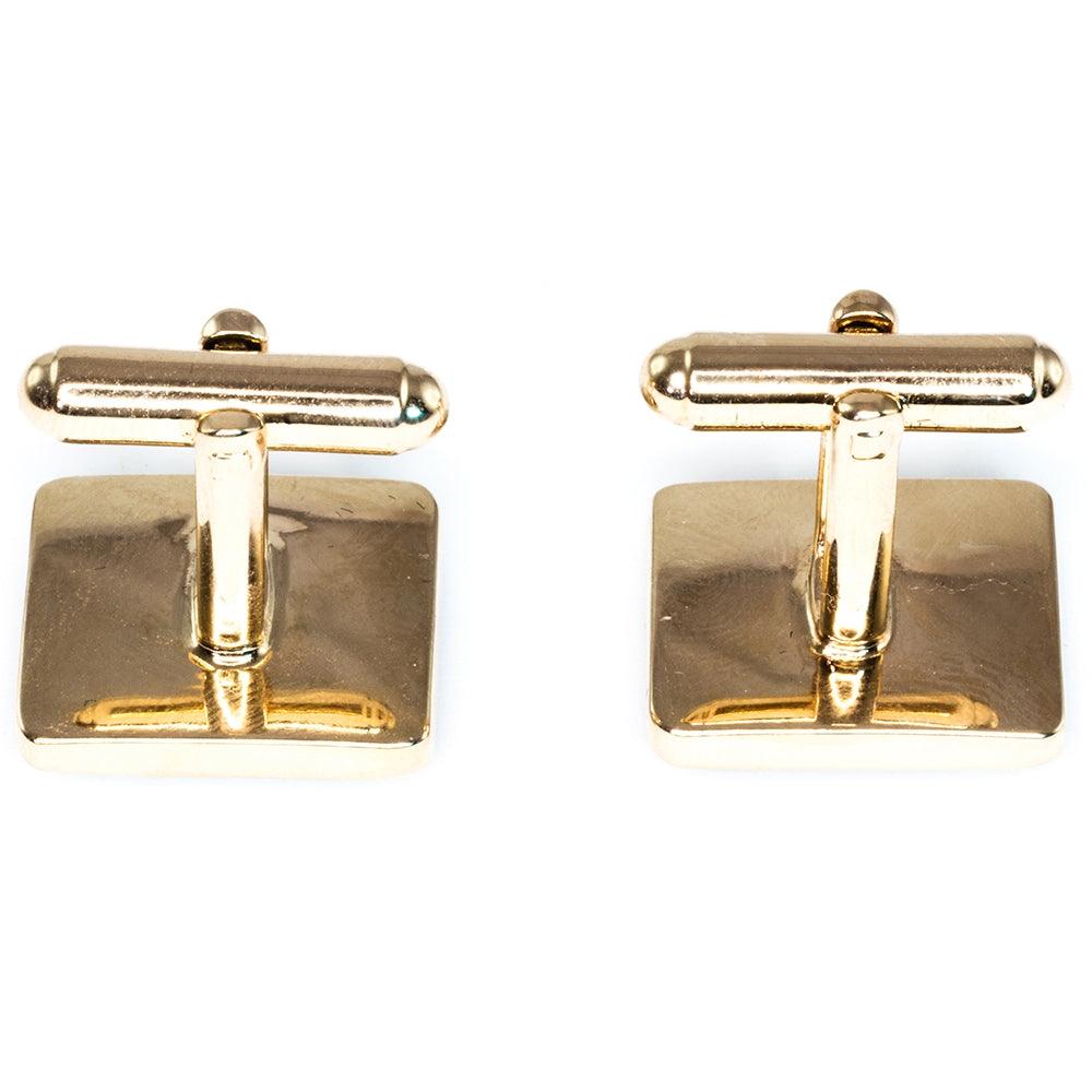 Blue Enamelled Crown - Cufflinks on a white background (photo 4)