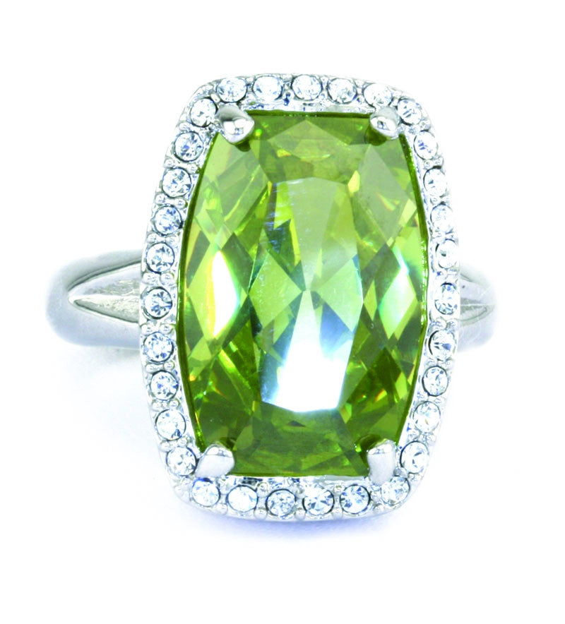 Chrysolite Crystal Ring