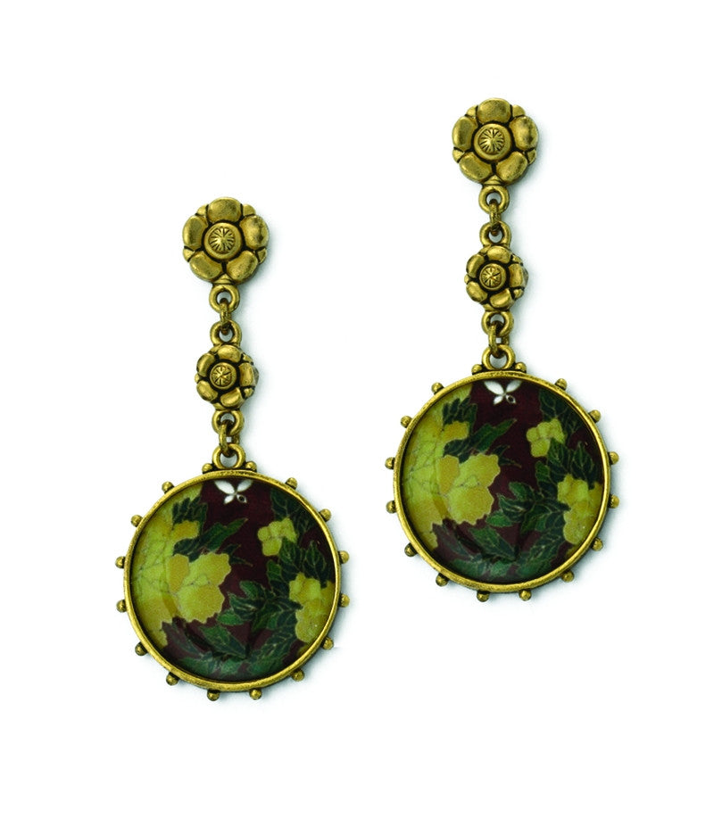 Circular Flower Earrings