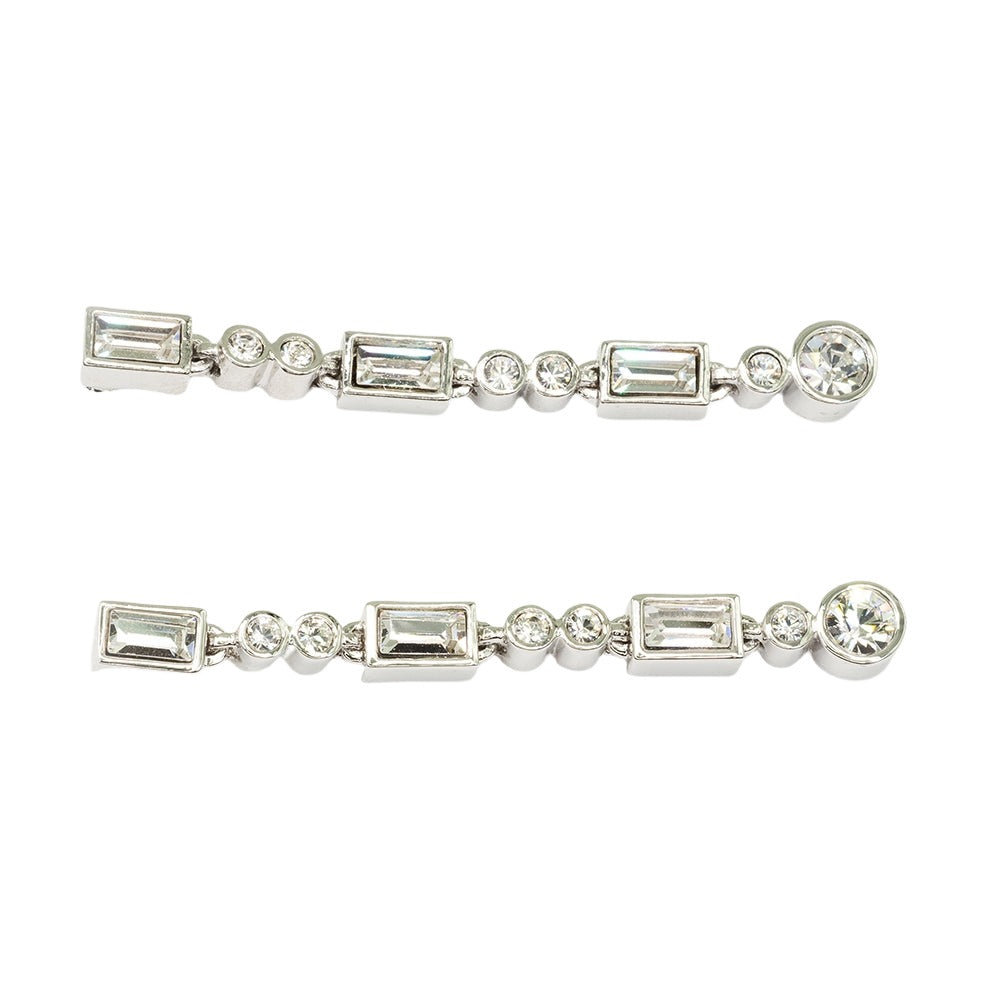 Crystal Fringe Tiara Earrings