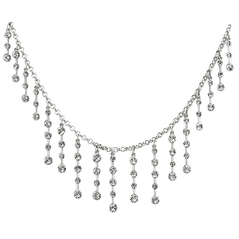 Crystal Fringe Tiara Necklace - TimeLine Gifts