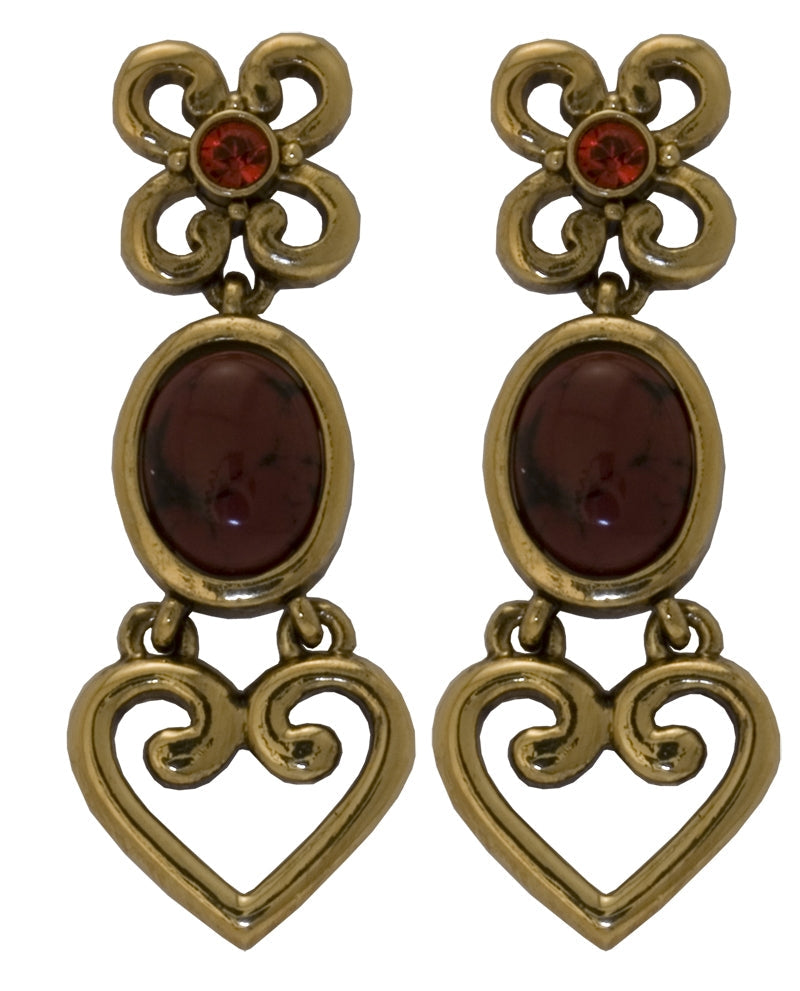 Crystal Love Rouge Earrings