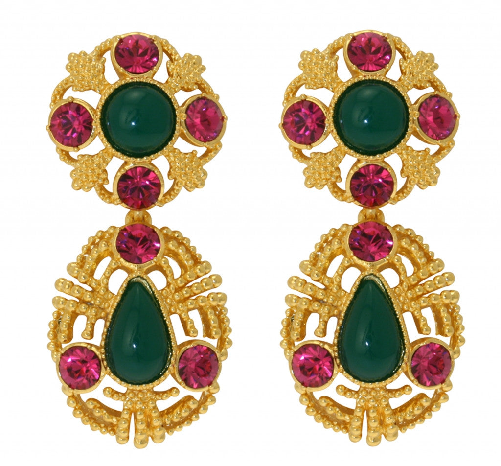 Duo-Drop Earrings