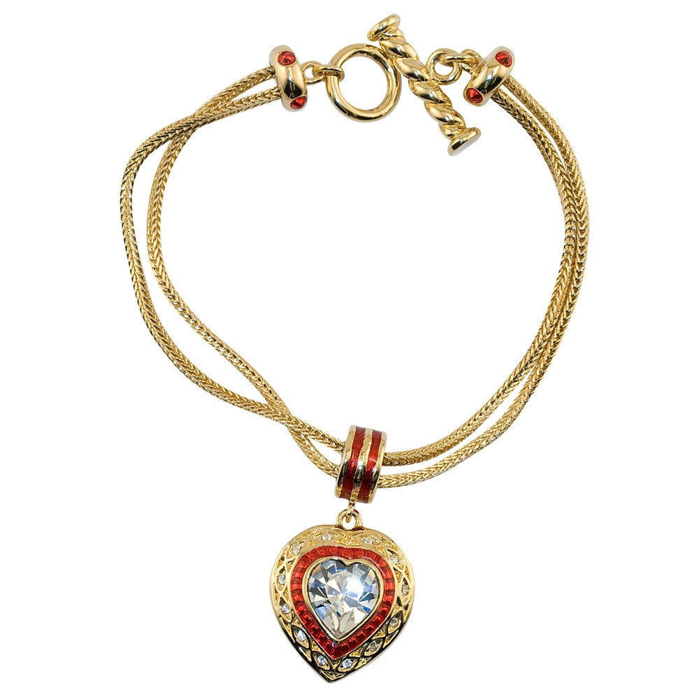 Elizabeth Taylor Heart Bracelet