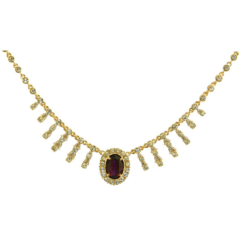 Empress Josephine of France - Amethyst Crystal Necklace
