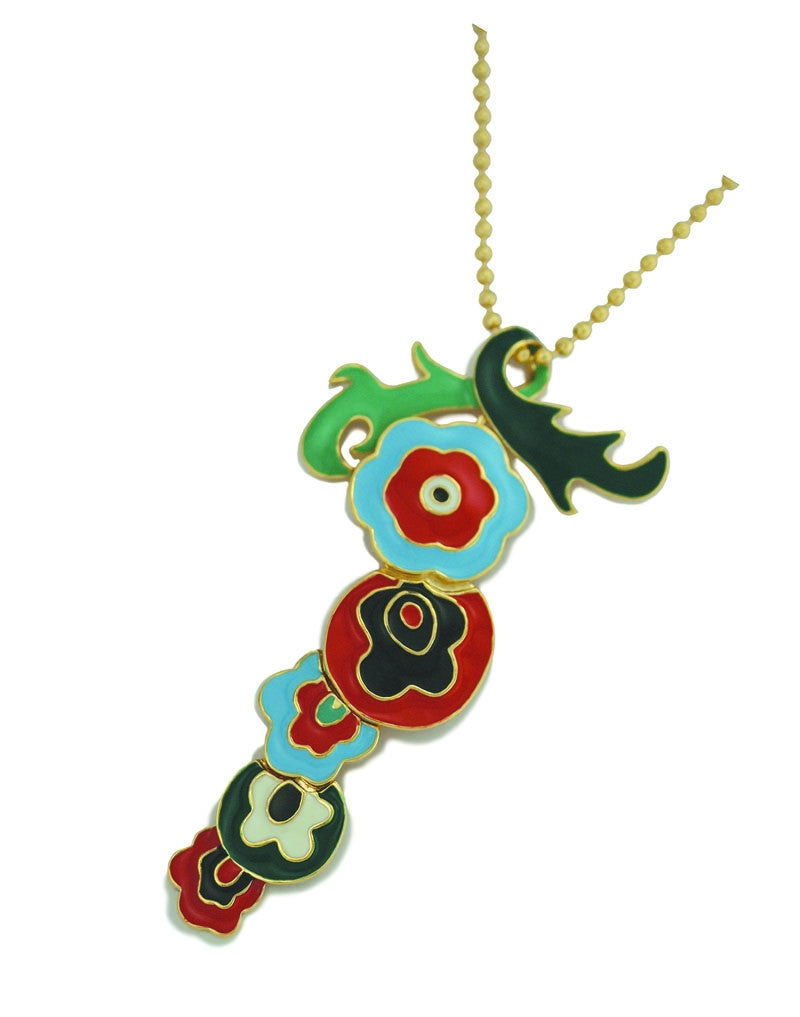 Floral Dancing Pendant With Leaf