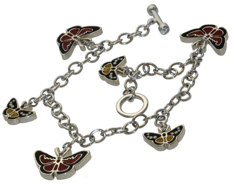 Flying Beauties Charm Bracelet