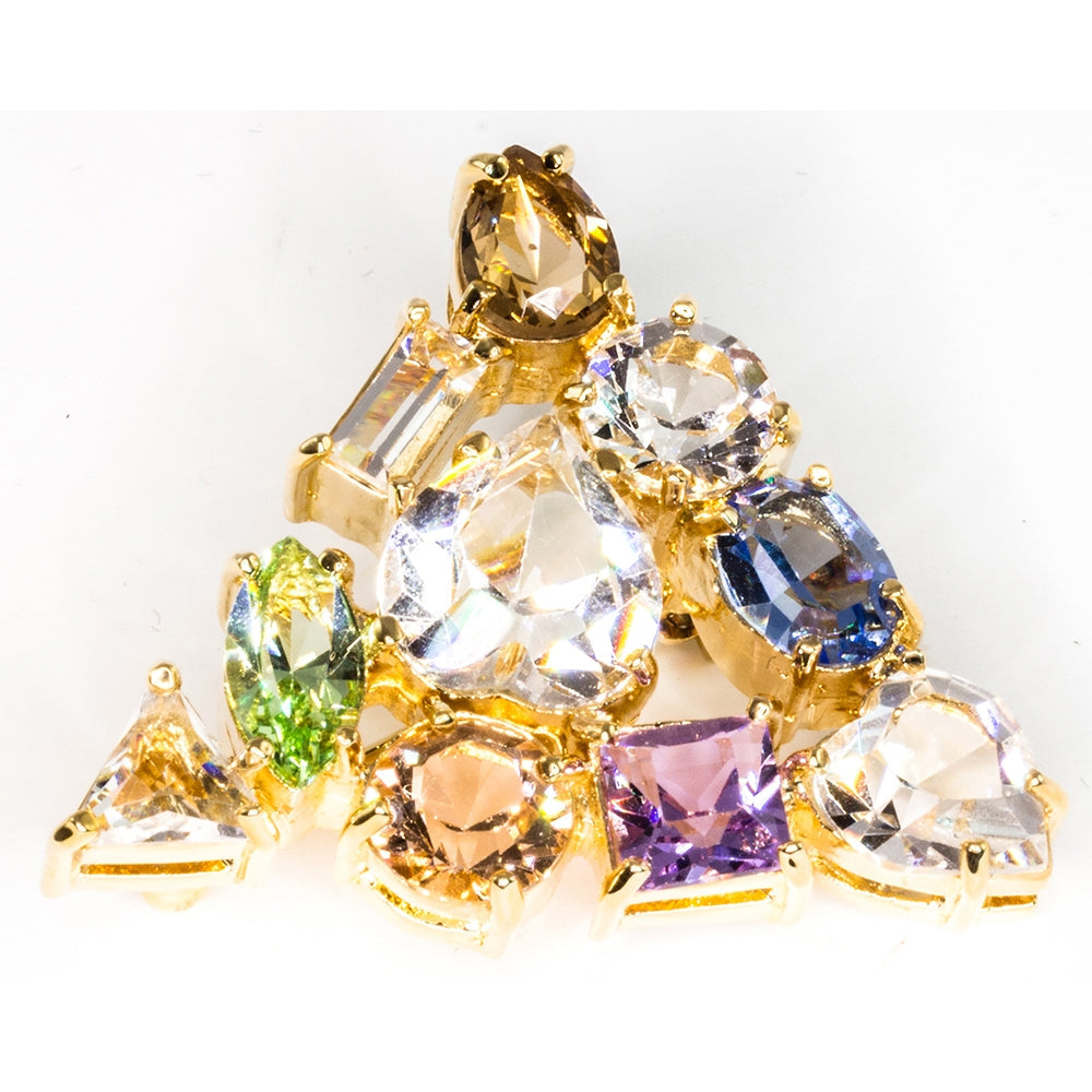 Gems Crystal Small Brooch