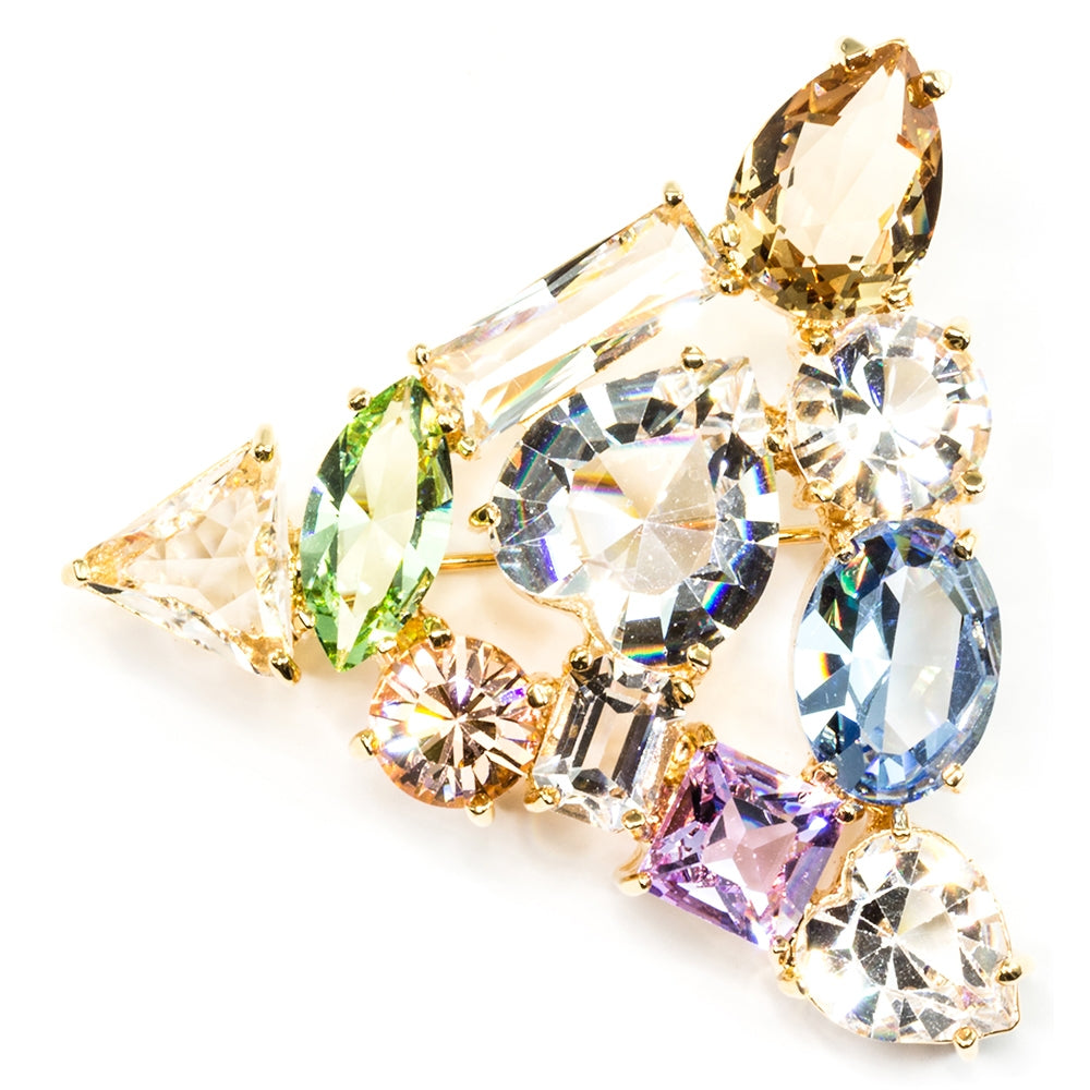 Gems Crystal Small Brooch