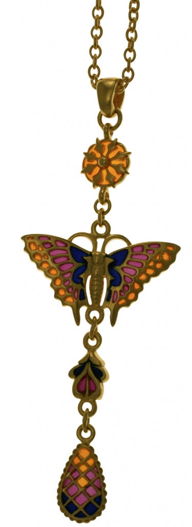 Gold-Toned Butterfly Pendant
