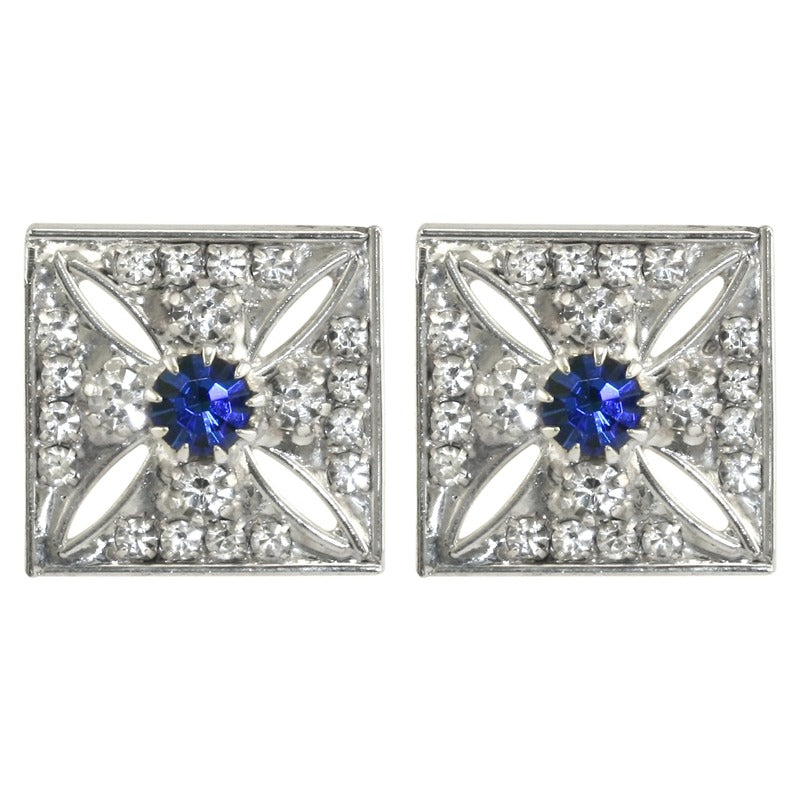 Imperial State Crown Cross Stud Earrings