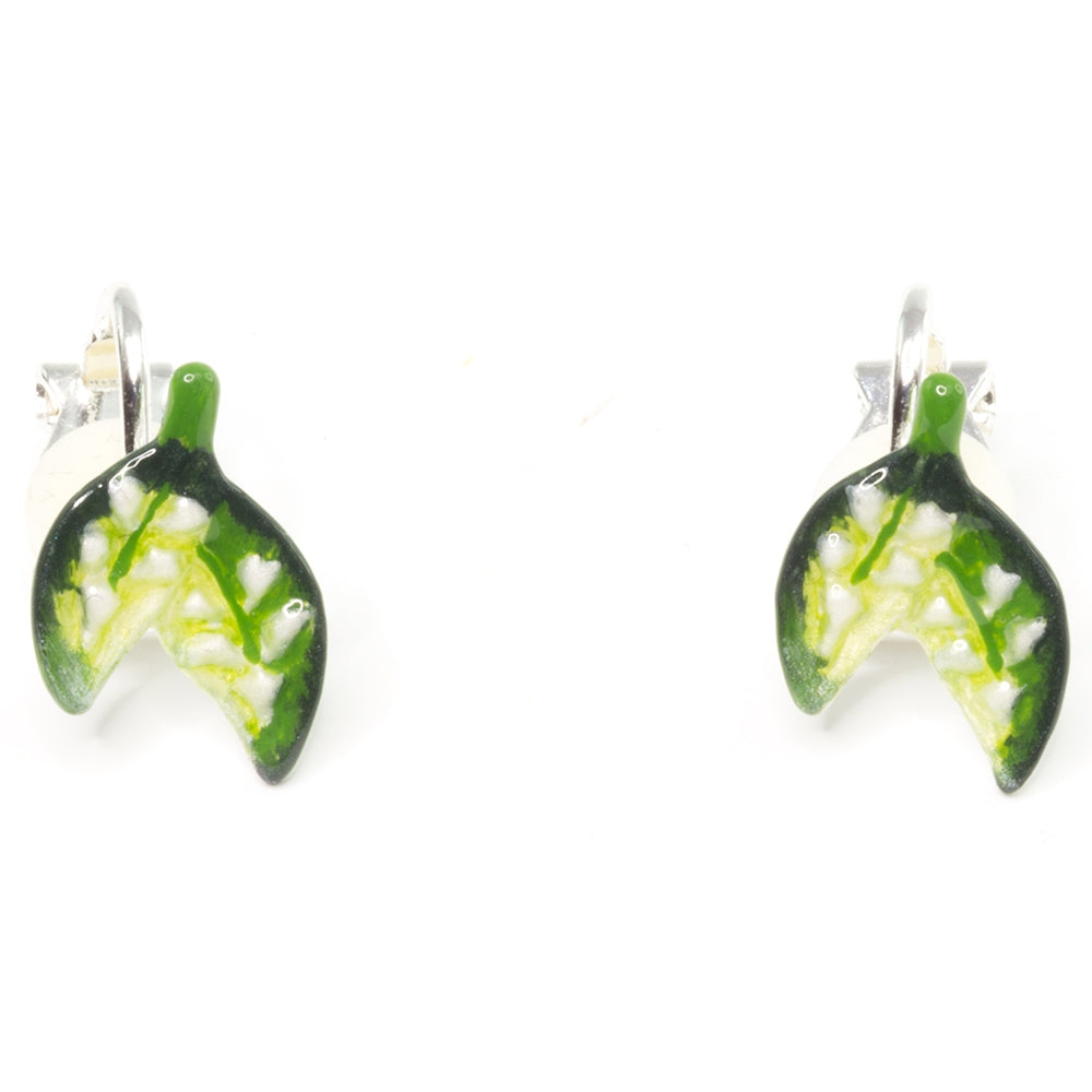 May Lily of the Valley Small Clip-on Earrings