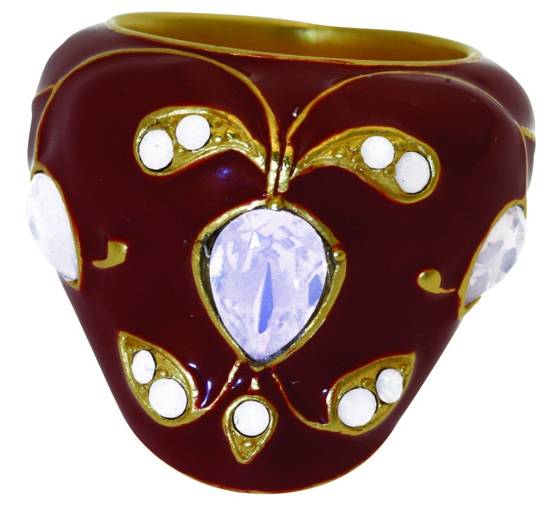 Mughal Ring - Red