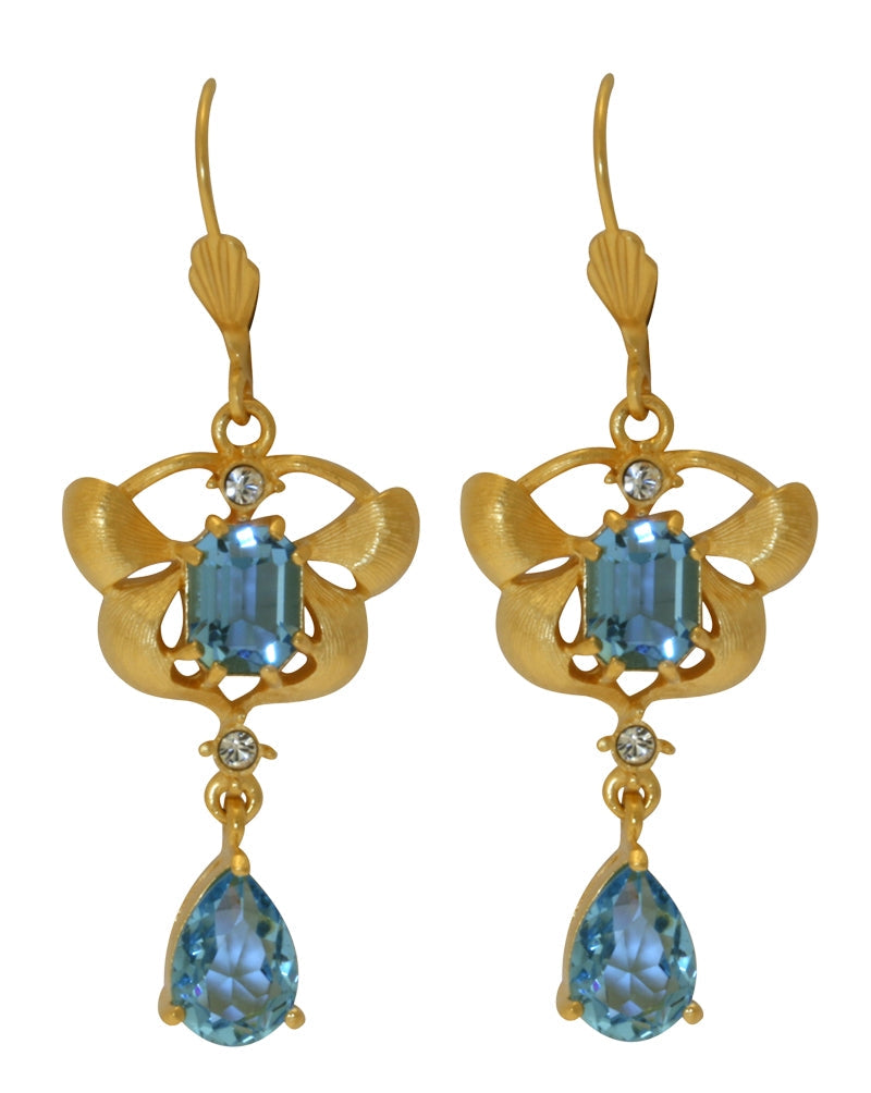 Orchid Delight Blue Earrings