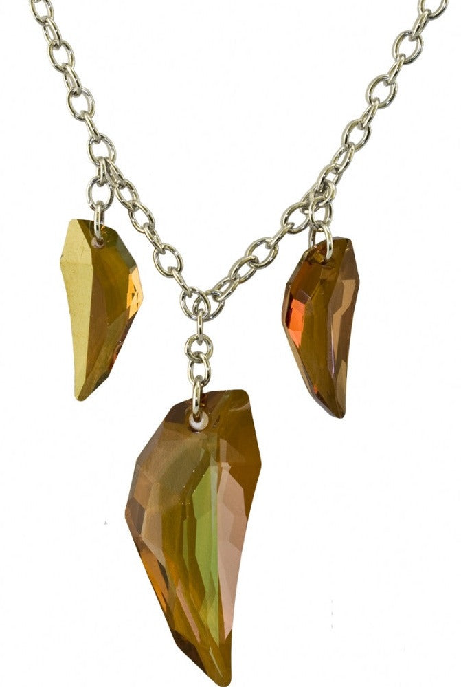 Origins Amber Crystal Claw Necklace