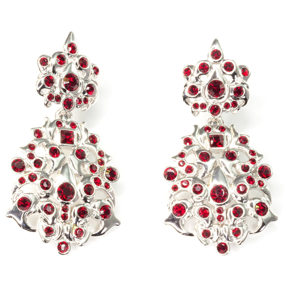 Ornate Jewelled Earrings - TimeLine Gifts