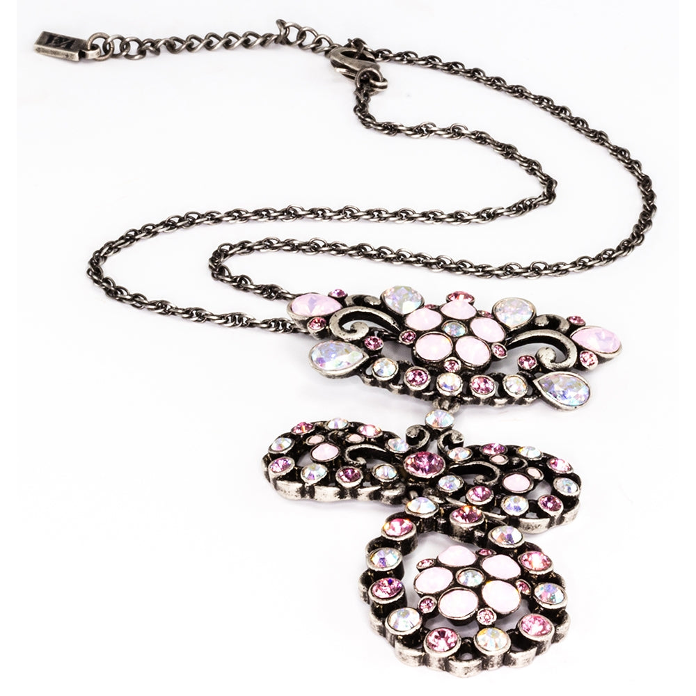 Pink Garland Droplet Pendant