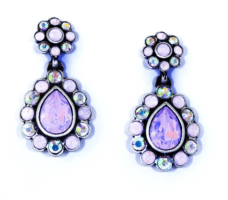 Pink Garland Post Earrings