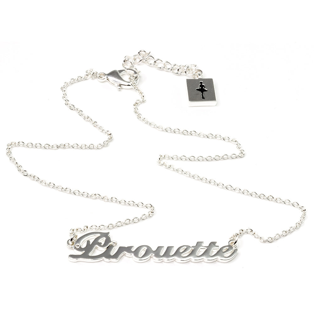 'Pirouette' Pendant - Polished Silver Plated - TimeLine Gifts