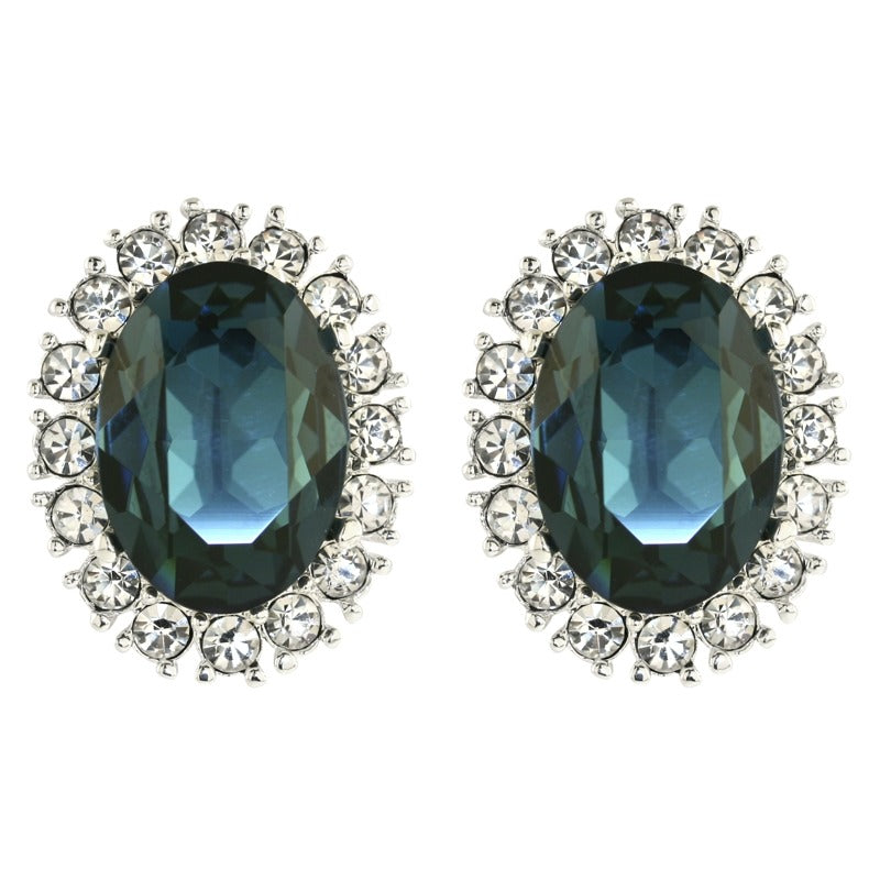Princess Diana Sapphire and Diamond Earrings
