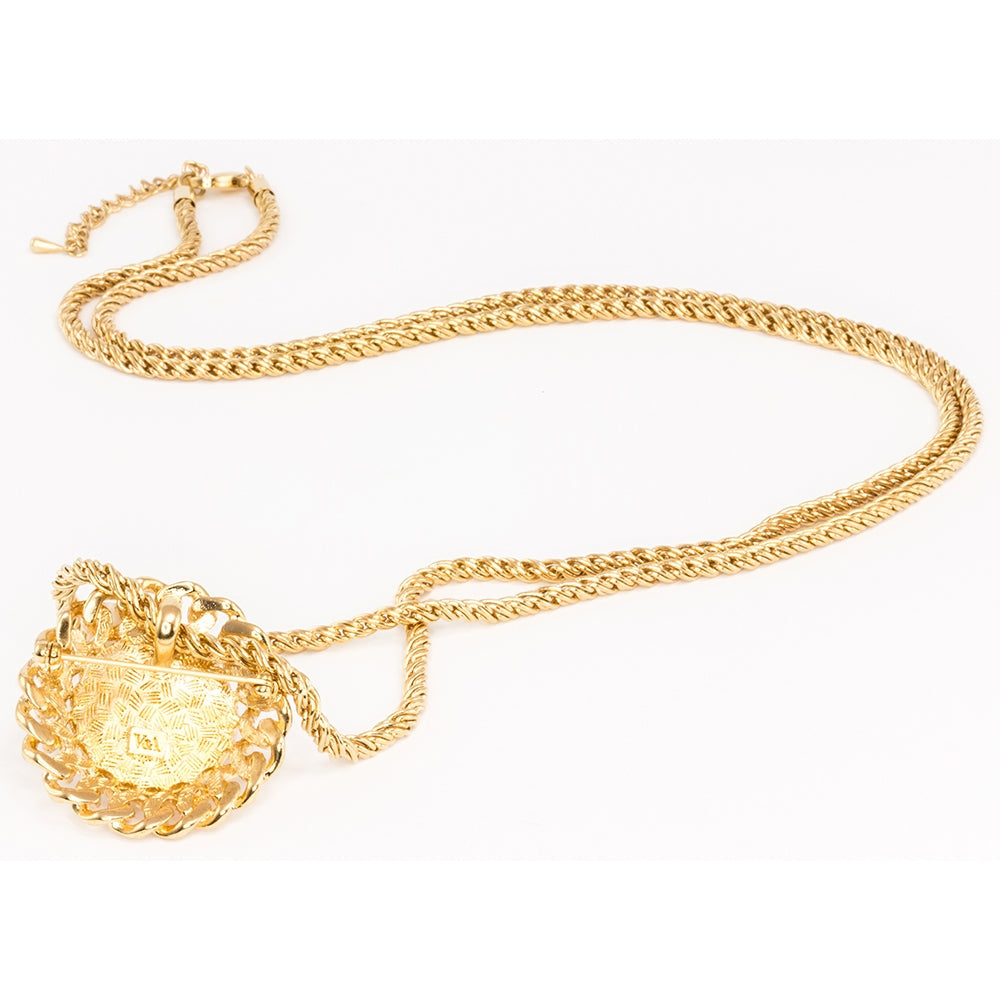 Rope and Faux Pearl - Pendant on a white background (photo 3)