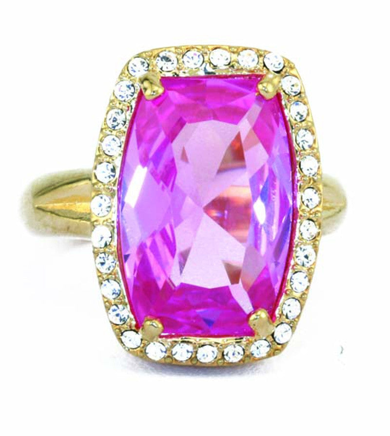 Rose Crystal Ring