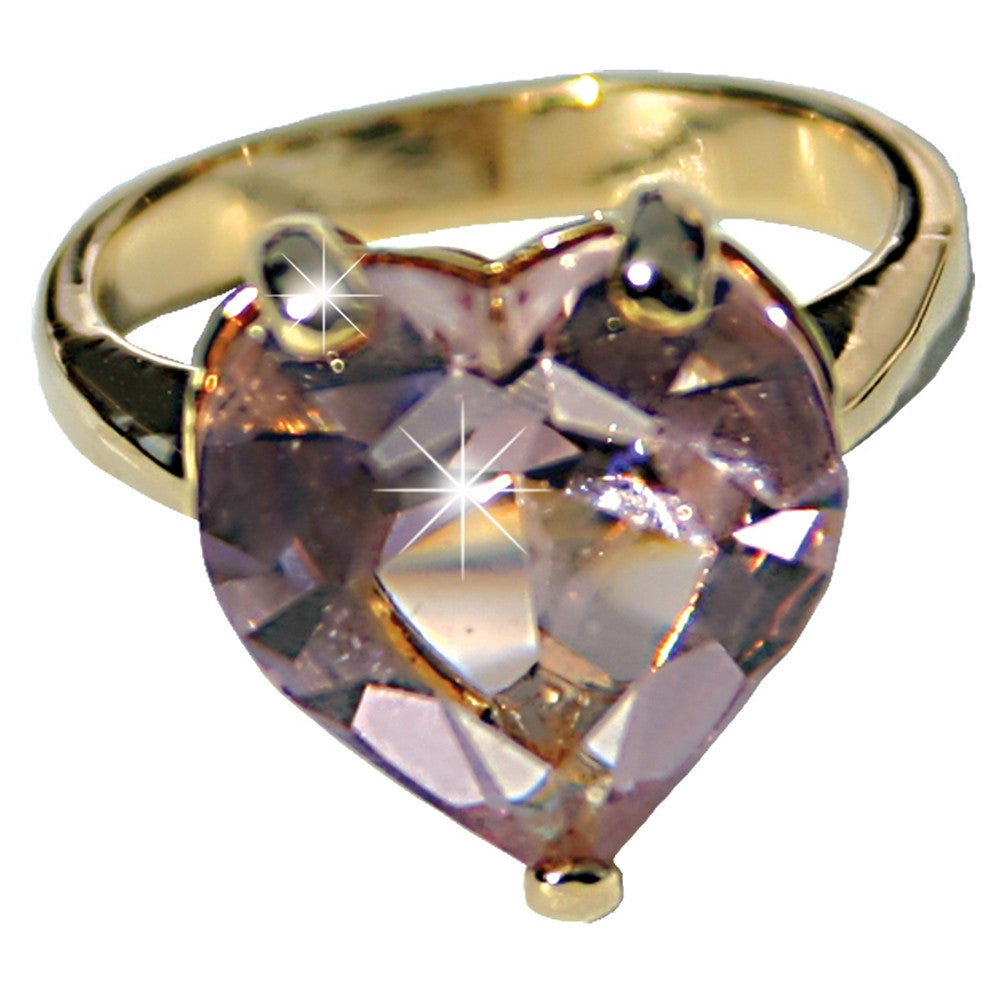 Rose Heart Gold-toned Ring