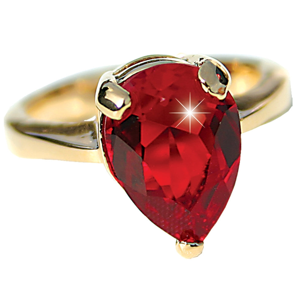 Ruby Pearl Drop ring